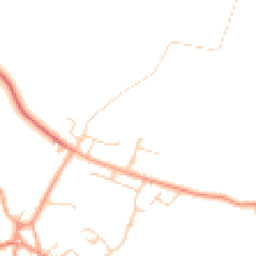 Daytime road noise heatmap for SG17 5SZ