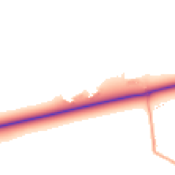 Daytime road noise heatmap for SG17 5TL