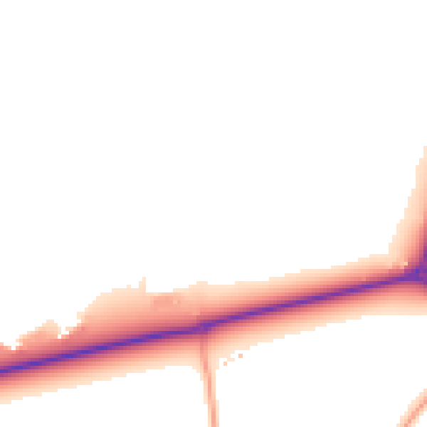 Daytime road noise heatmap for SG17 5XR
