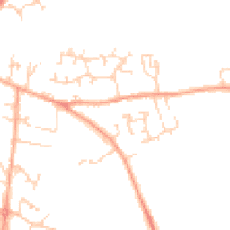 Daytime road noise heatmap for SG17 5ZE