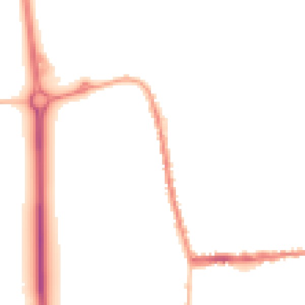 Night-time road noise heatmap for SG18 0AF