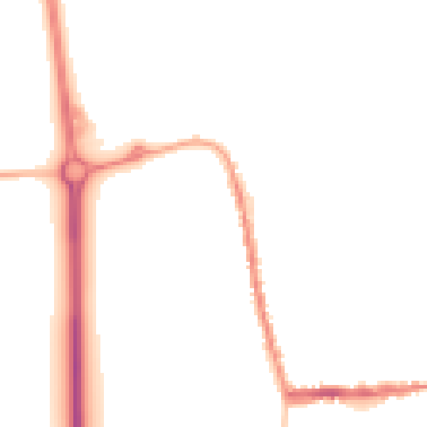 Night-time road noise heatmap for SG18 0AG