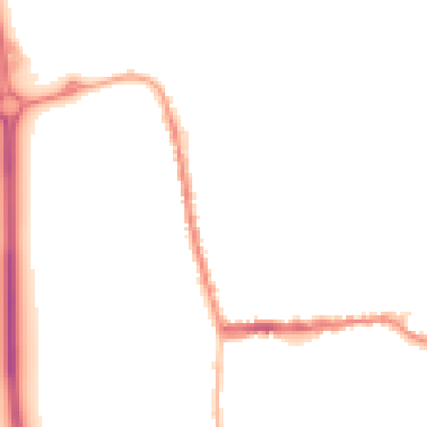 Night-time road noise heatmap for SG18 0AH