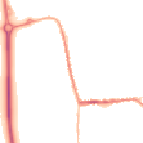 Night-time road noise heatmap for SG18 0AP