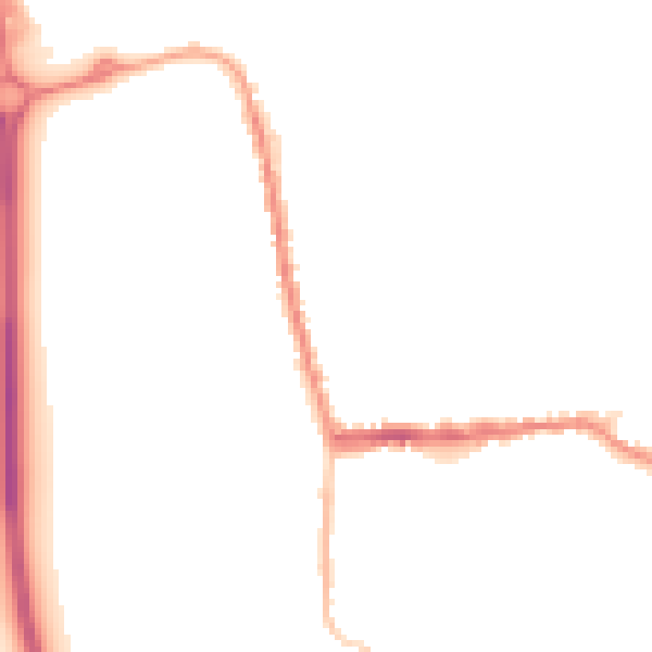 Night-time road noise heatmap for SG18 0AU