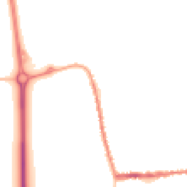 Night-time road noise heatmap for SG18 0BB