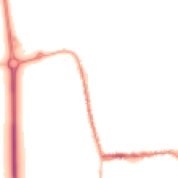 Night-time road noise heatmap for SG18 0BH