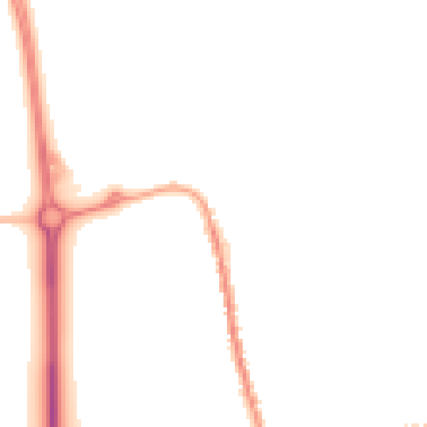 Night-time road noise heatmap for SG18 0BL