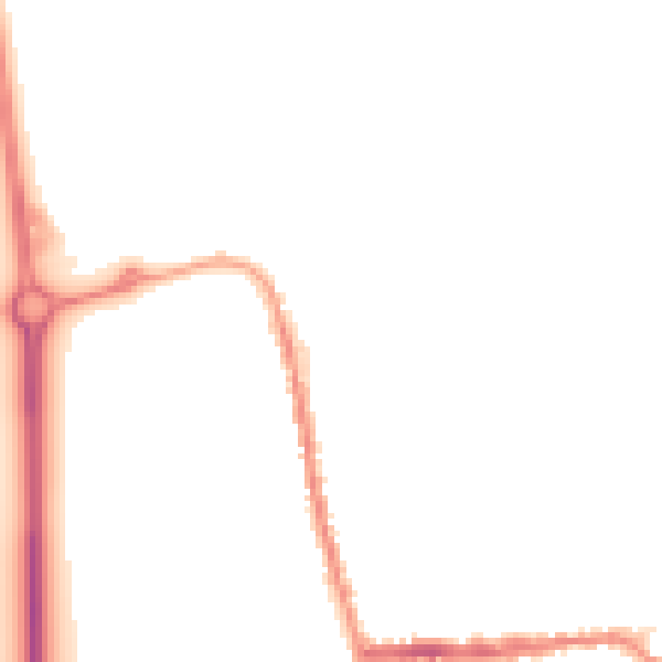 Night-time road noise heatmap for SG18 0BP
