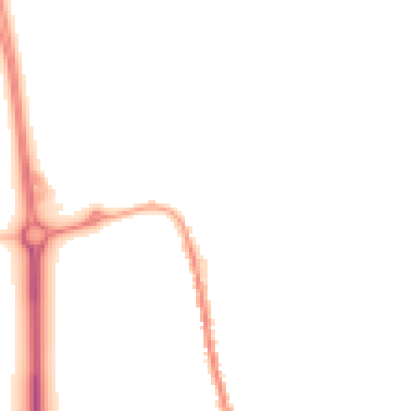 Night-time road noise heatmap for SG18 0BQ