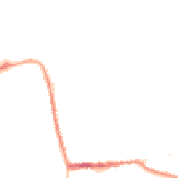 Night-time road noise heatmap for SG18 0BT