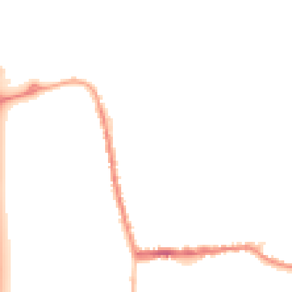 Night-time road noise heatmap for SG18 0BX