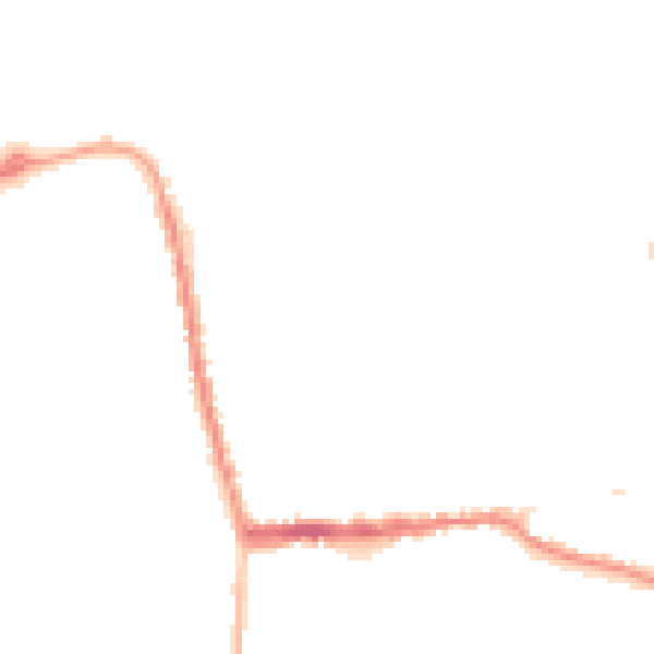 Night-time road noise heatmap for SG18 0BZ