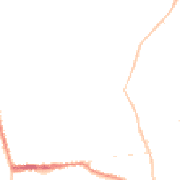 Night-time road noise heatmap for SG18 0DH