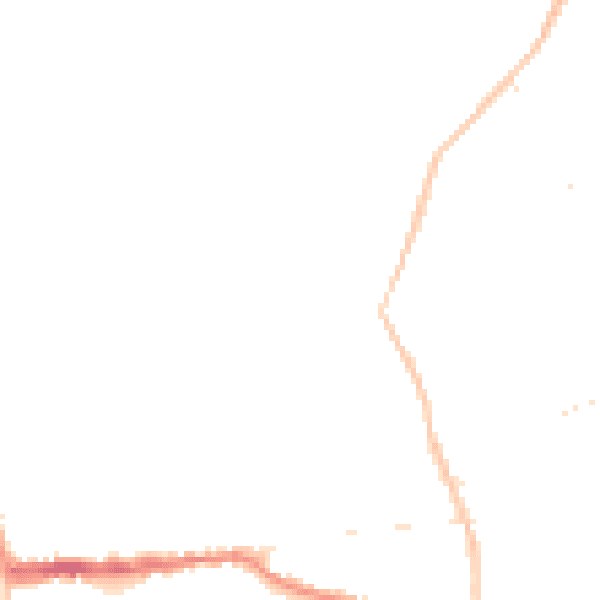 Night-time road noise heatmap for SG18 0DJ