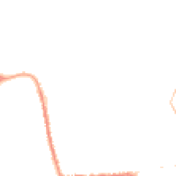 Night-time road noise heatmap for SG18 0DN