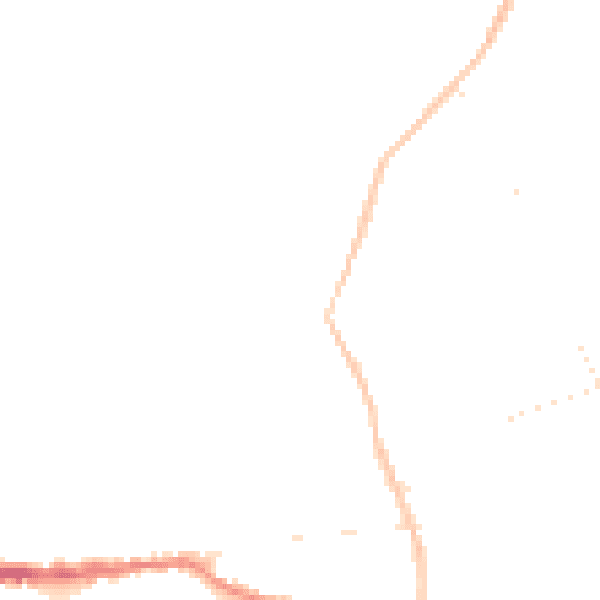Night-time road noise heatmap for SG18 0DT