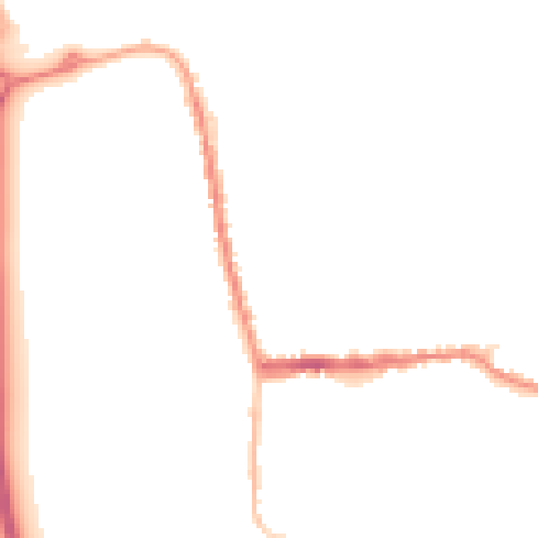 Night-time road noise heatmap for SG18 0FW