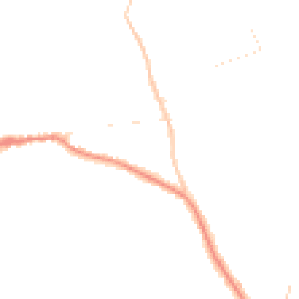 Night-time road noise heatmap for SG18 0GY