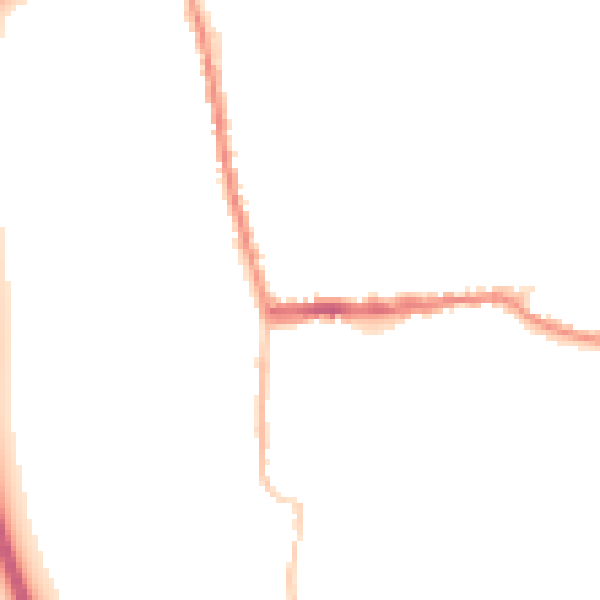Night-time road noise heatmap for SG18 0JE
