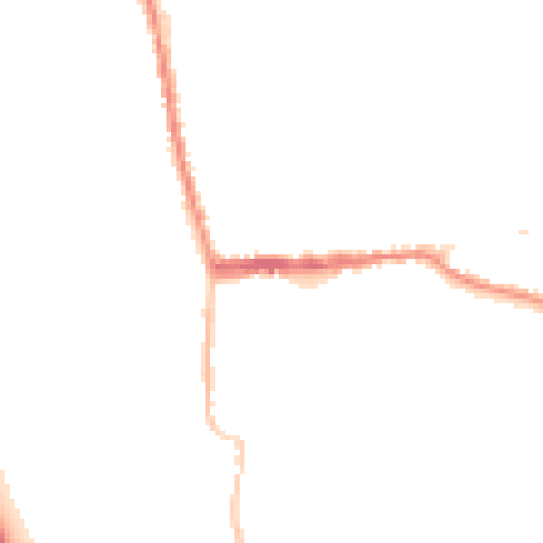 Night-time road noise heatmap for SG18 0JL