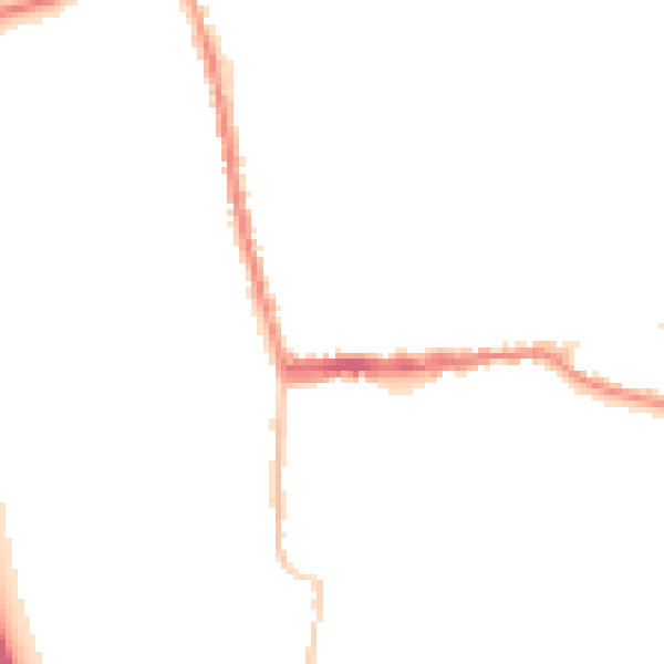 Night-time road noise heatmap for SG18 0JS
