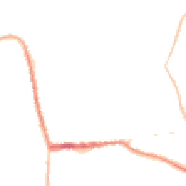 Night-time road noise heatmap for SG18 0NQ