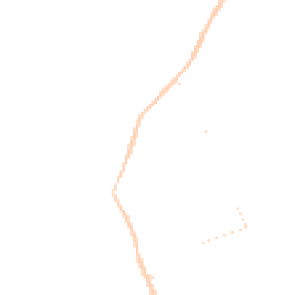 Night-time road noise heatmap for SG18 0PP