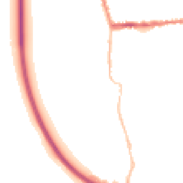 Night-time road noise heatmap for SG18 8DU