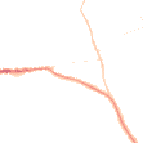 Night-time road noise heatmap for SG18 8FN