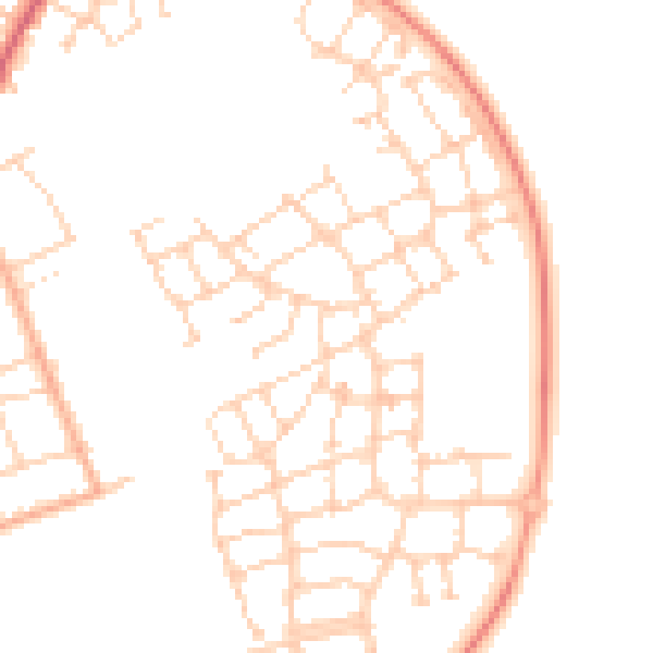 Daytime road noise heatmap for SG18 8GU