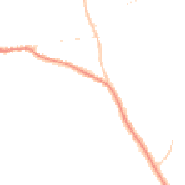 Night-time road noise heatmap for SG18 8NF