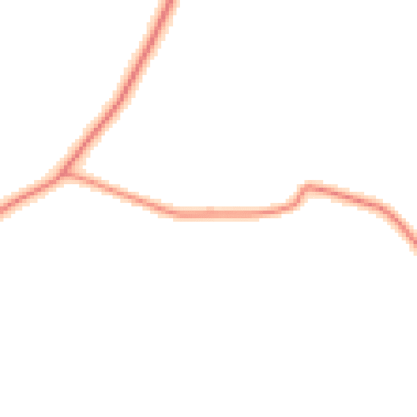 Daytime road noise heatmap for SG18 8QY