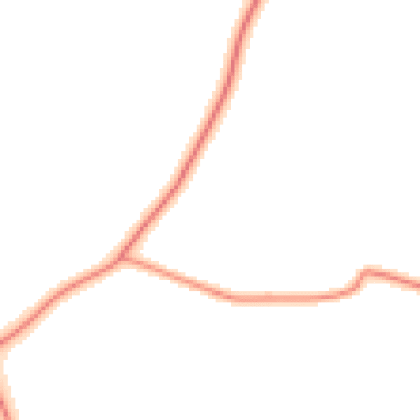 Daytime road noise heatmap for SG18 8RD