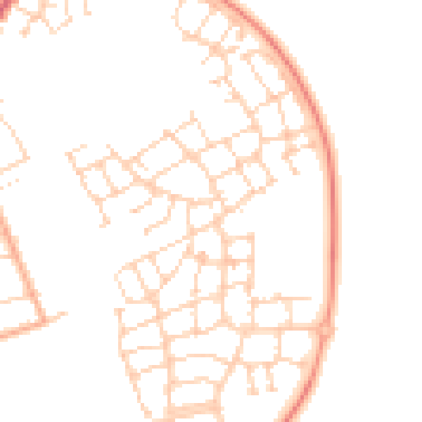 Daytime road noise heatmap for SG18 8RE