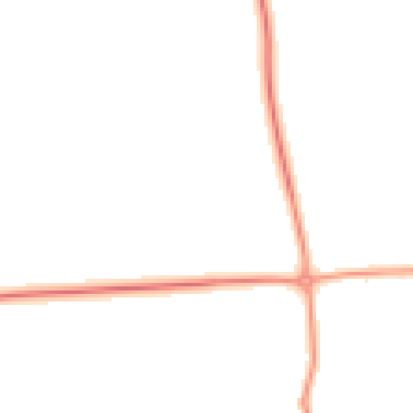 Daytime road noise heatmap for SG18 8RJ