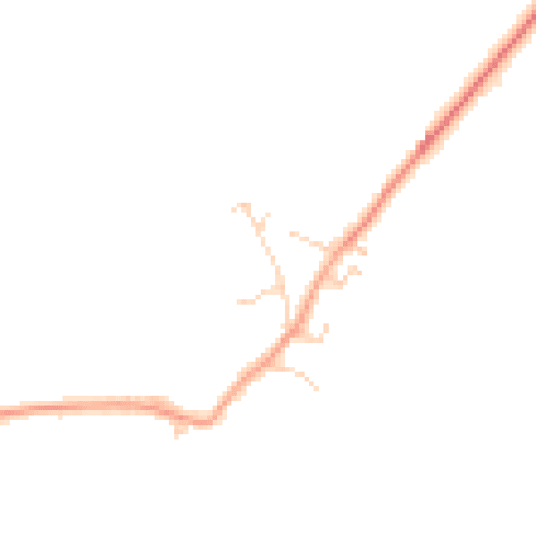 Daytime road noise heatmap for SG18 8RP