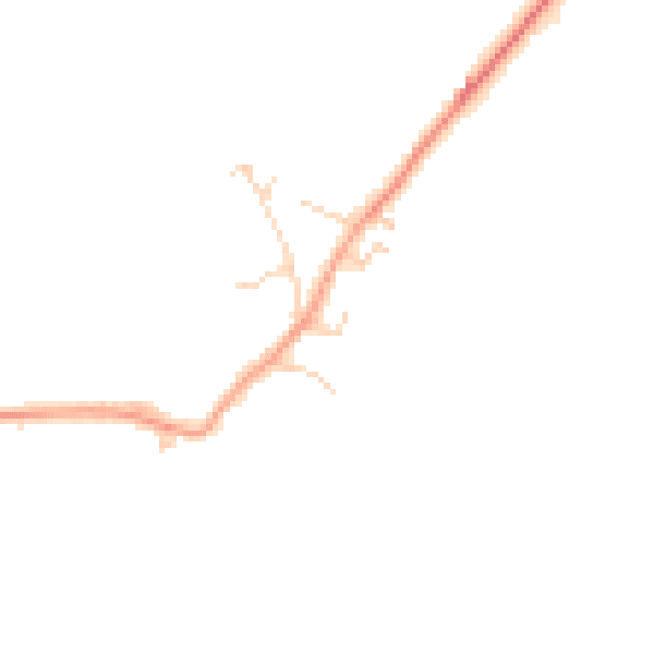Daytime road noise heatmap for SG18 8RR