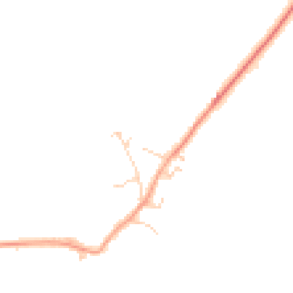 Daytime road noise heatmap for SG18 8RX