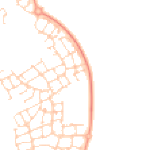 Daytime road noise heatmap for SG18 8UF