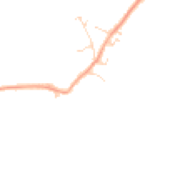 Daytime road noise heatmap for SG18 8UP