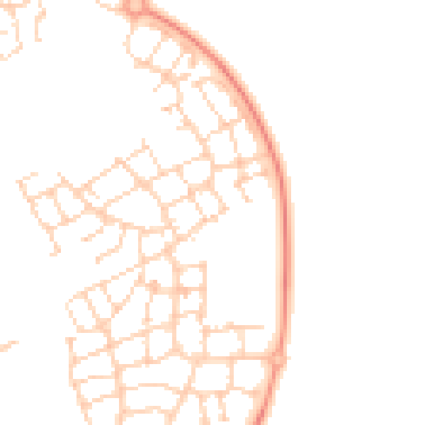Daytime road noise heatmap for SG18 8UX