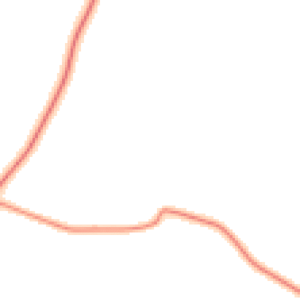 Daytime road noise heatmap for SG18 8XT
