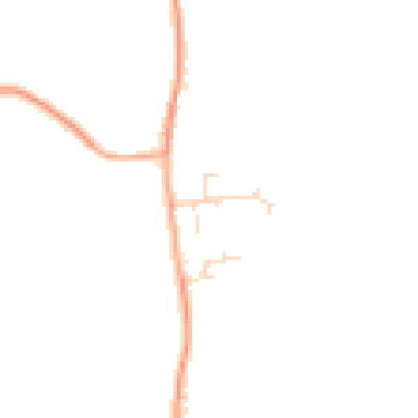 Daytime road noise heatmap for SG18 9AD
