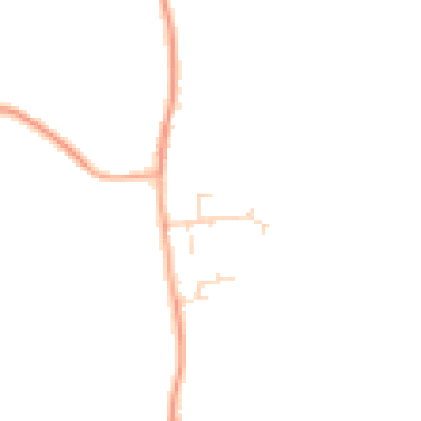 Daytime road noise heatmap for SG18 9AE