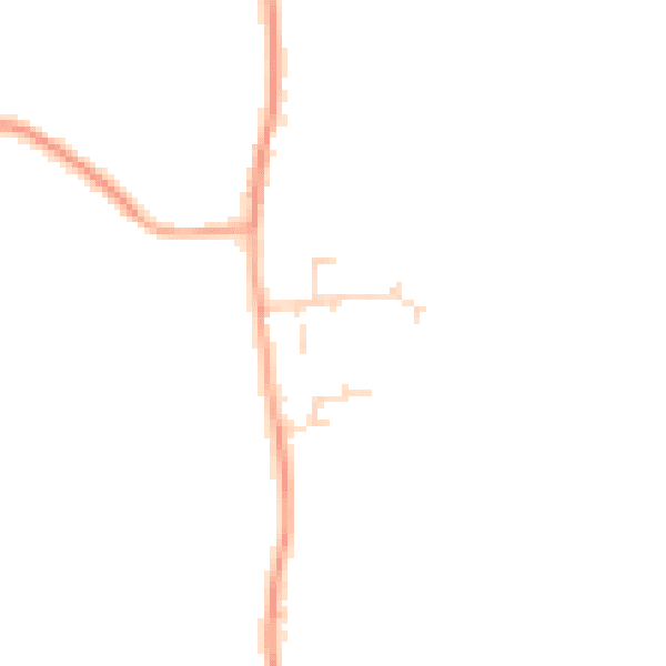 Daytime road noise heatmap for SG18 9AR