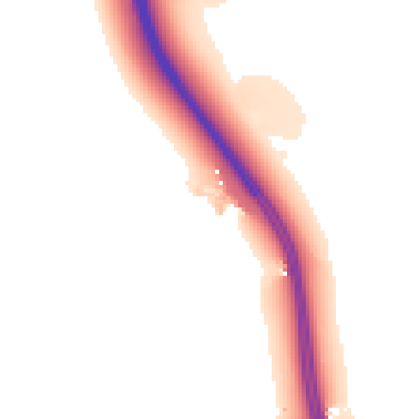 Daytime road noise heatmap for SG18 9BA