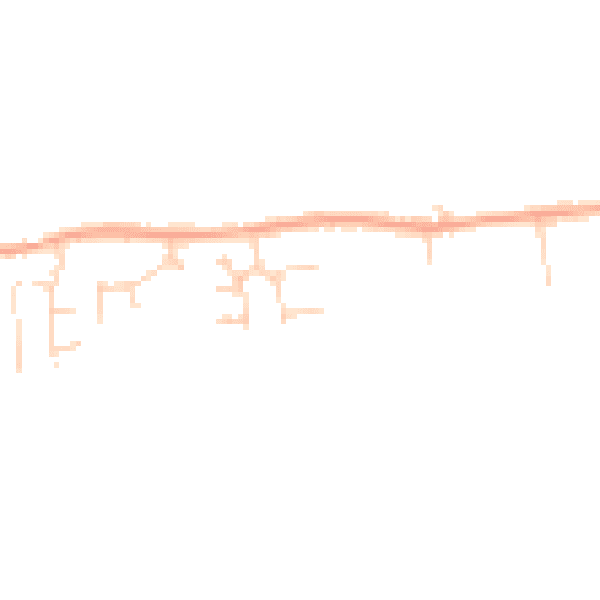 Daytime road noise heatmap for SG18 9BQ