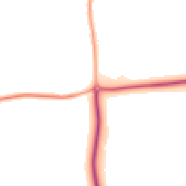 Daytime road noise heatmap for SG18 9DB