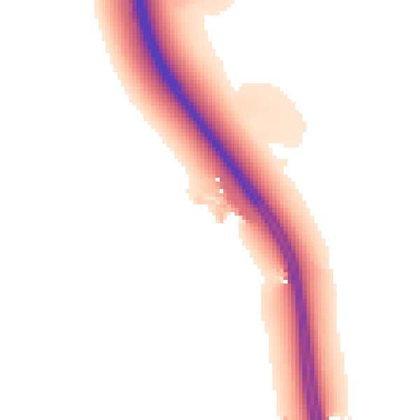 Daytime road noise heatmap for SG18 9ET